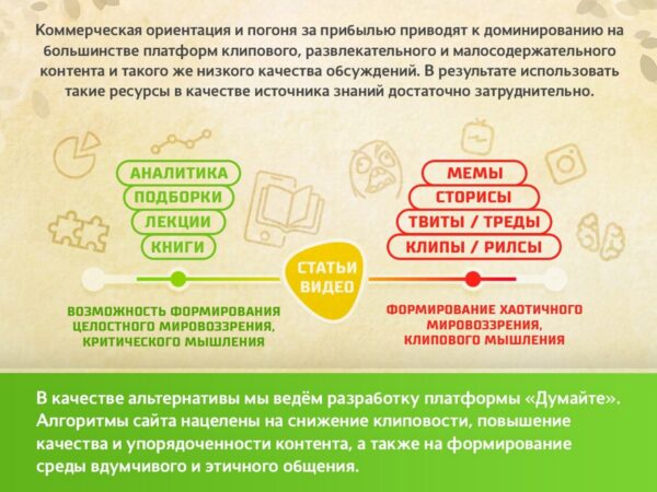 Как повысить качество взаимодействия пользователя с информацией